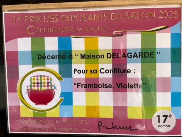 Confiture artisanale Framboises Violettes – Image 3