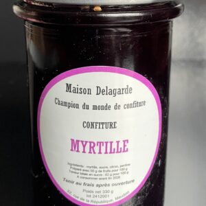 Confiture artisanale de myrtilles