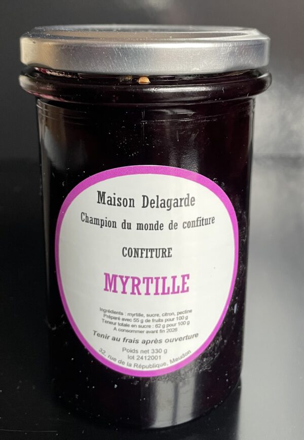 Confiture artisanale de myrtilles