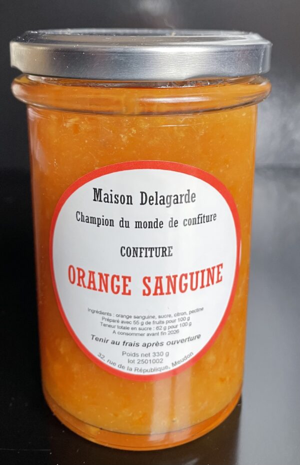 Confiture artisanale d'orange sanguine