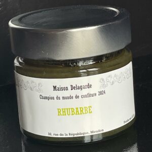 Confiture artisanale de rhubarbe