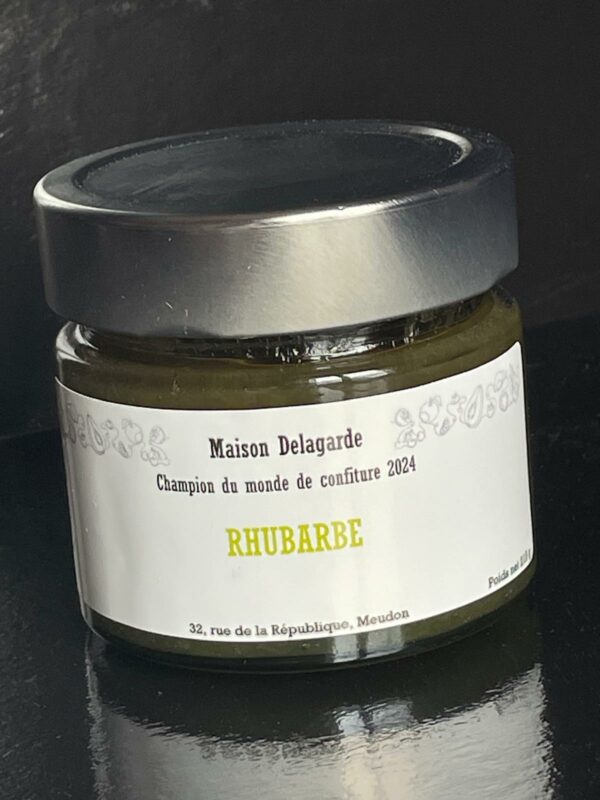 Confiture artisanale de rhubarbe