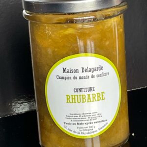 Confiture artisanale de rhubarbe