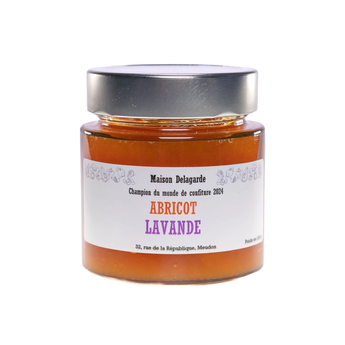 Confiture artisanale abricot lavande