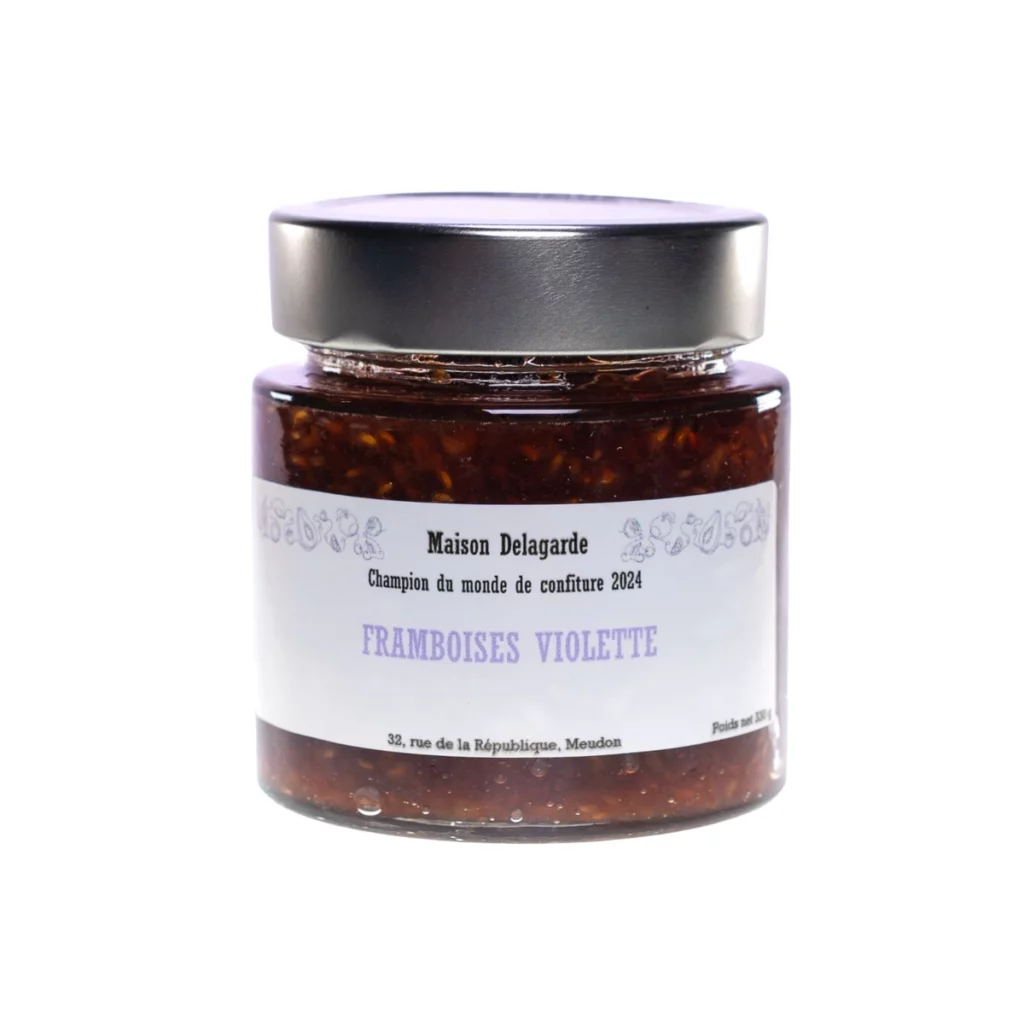 Confiture artisanale framboise violette