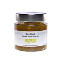 Confiture artisanale rhubarbe et sureau