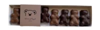 Oursons en guimauve chocolat noir et au lait